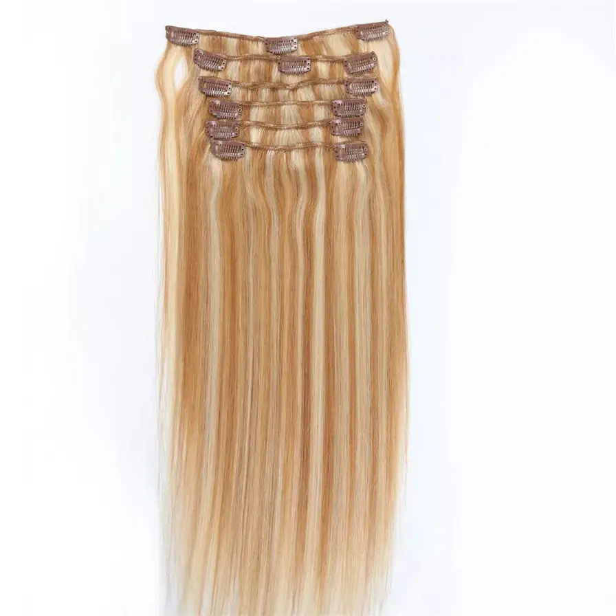 Wholesale Factory Price Clip-in Hair Extension Remy Virgin Top Quality Clip In Human Hair Extensions